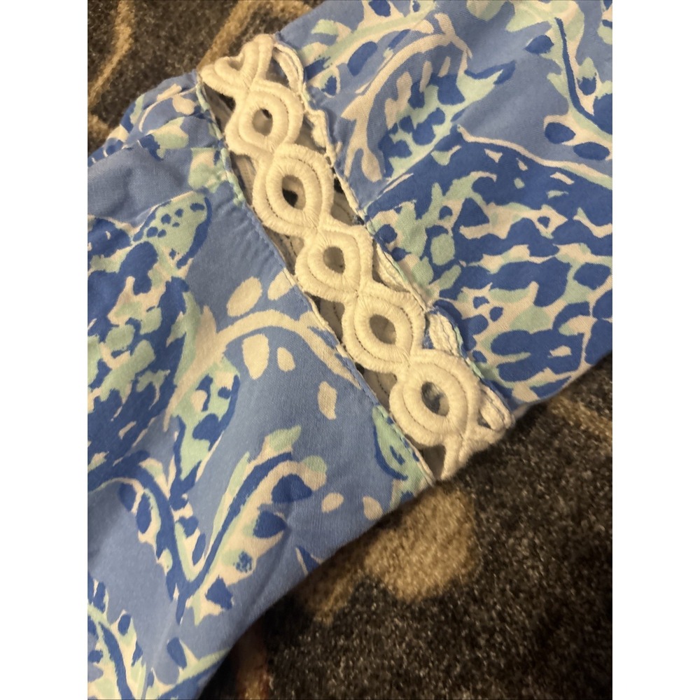 Lilly Pulitzer Size XS Hollie Tunic Dress Turtley Awesome Blue Periwinkle - Picture 7 of 9
